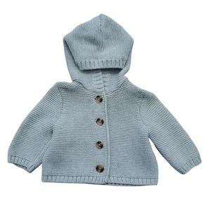 OLD NAVY Unisex Button Front Hooded Knit Sweater